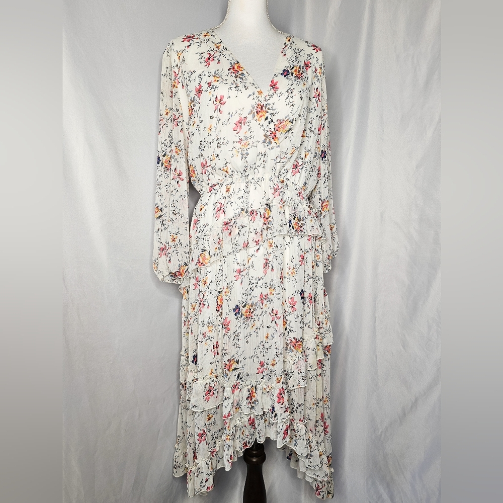 Eva Mendes for New York & Company Floral Midi Dress